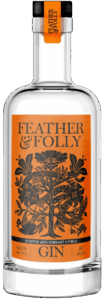 Feather & Folly Zesty Orange Gin – Bottle Image