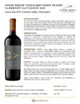 2022 Goose Ridge Vineyards First Flight Cabernet Sauvignon  – Fact Sheet