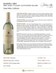 2024 Dakota Shy Napa Valley McKenna’s Sauvignon Blanc – Fact Sheet PDF