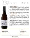 2024 Bel Colle Langhe DOC Nebbiolo – Fact Sheet