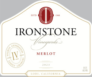 Ironstone Merlot – Front Label – 2022 & After