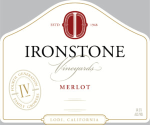 Ironstone Merlot – Front Label – 2022 & After