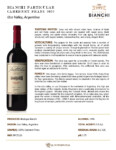 2022 Particular Cabernet Franc – Fact Sheet