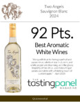 2024 Two Angels Sauvignon Blanc – 92 points, Tasting Panel – Accolade Sheet