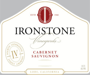 Ironstone Cabernet Sauvignon – Front Label – 2022 & After