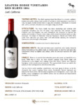 2024 Leaping Horse Red Blend – Fact Sheet