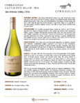 2024 Matetic Vineyards Corralillo Sauvignon Blanc – Fact Sheet