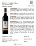 2022 Quinta do Vallado Reserva Red Field Blend – Fact Sheet