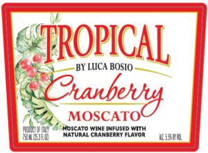 Tropical Cranberry Moscato – Front Label – 2025 & After