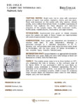 2025 Bel Colle Langhe DOC Nebbiolo – Fact Sheet