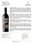 2021 Viña Eguía Reserva – Fact Sheet