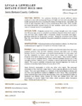2023 Lucas & Lewellen Pinot Noir – Fact Sheet